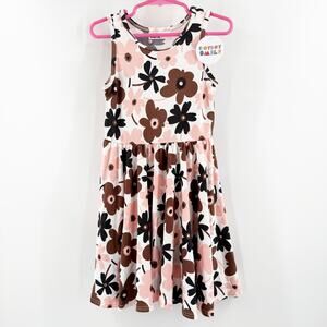 Dot Dot Smile Dress Size 3/4T NWT Floral Retro Flower Print Toddler Fit & Flare